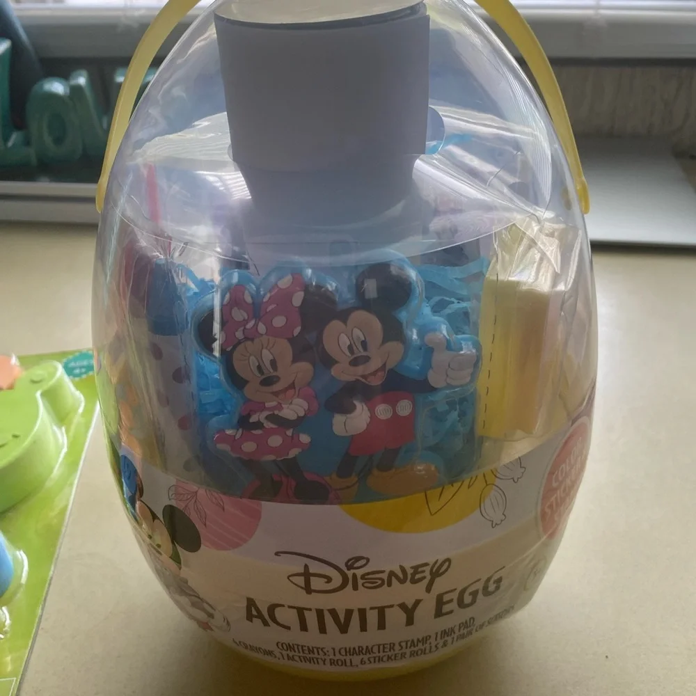 Kids animal puzzle chalk/ Disney activity egg